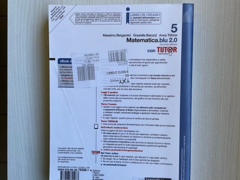 Matematica.blu 2.0 con tutor 2ED LDM (VOL.5)