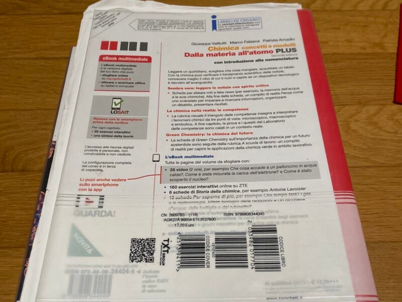 Chimica concetti e modelli, dalla materia all’atomo plus (seconda edizione) con introduzione alla nomenclatura