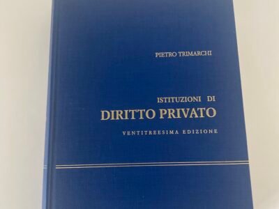 ISTITUZIONI DI DIRITTO PRIVATO