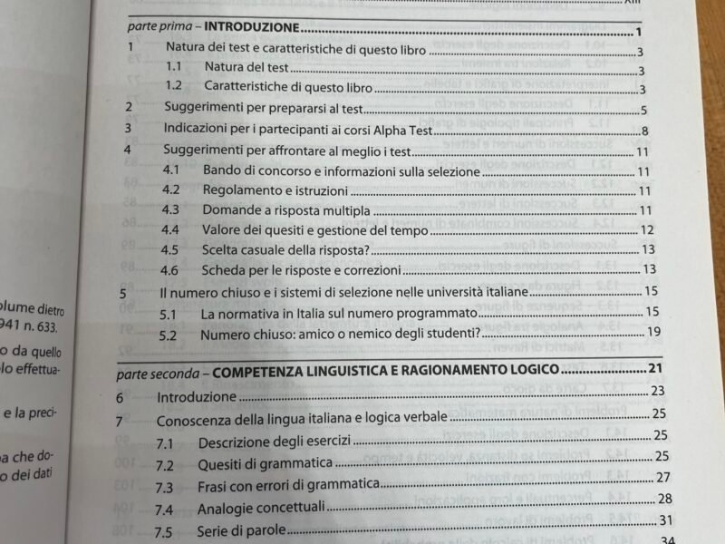 Alpha test formazione primaria