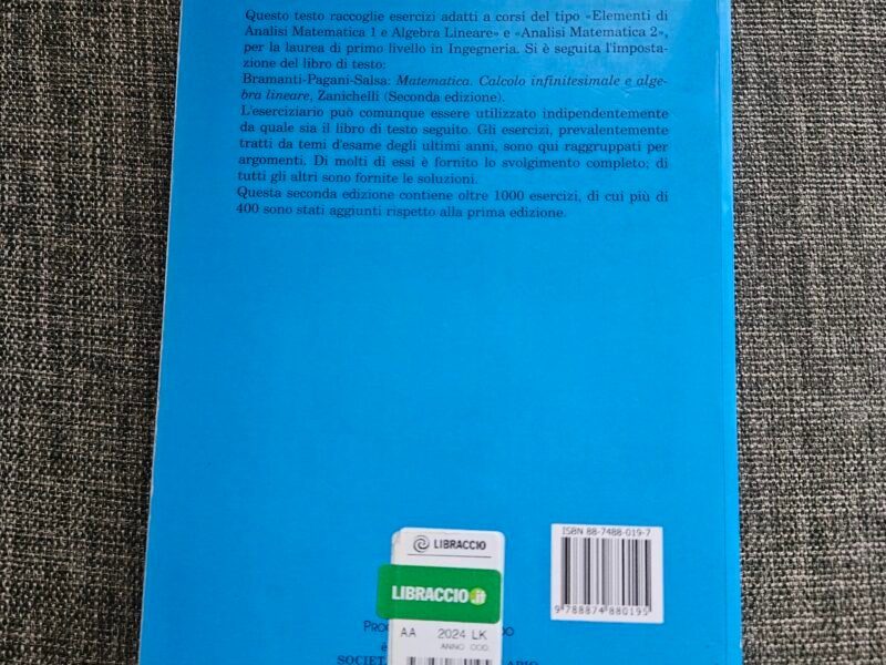 Esercizi di calcolo Infinitesimale e Algebra lineare