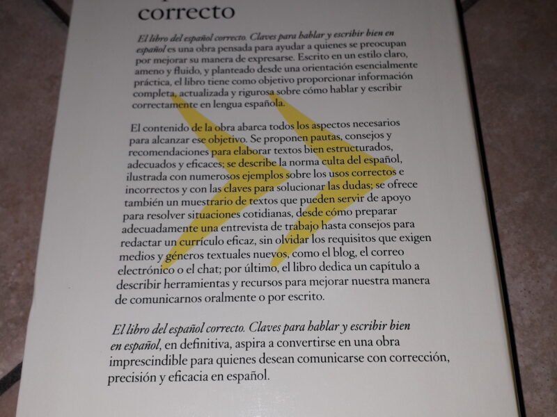 El libro del espanol correcto