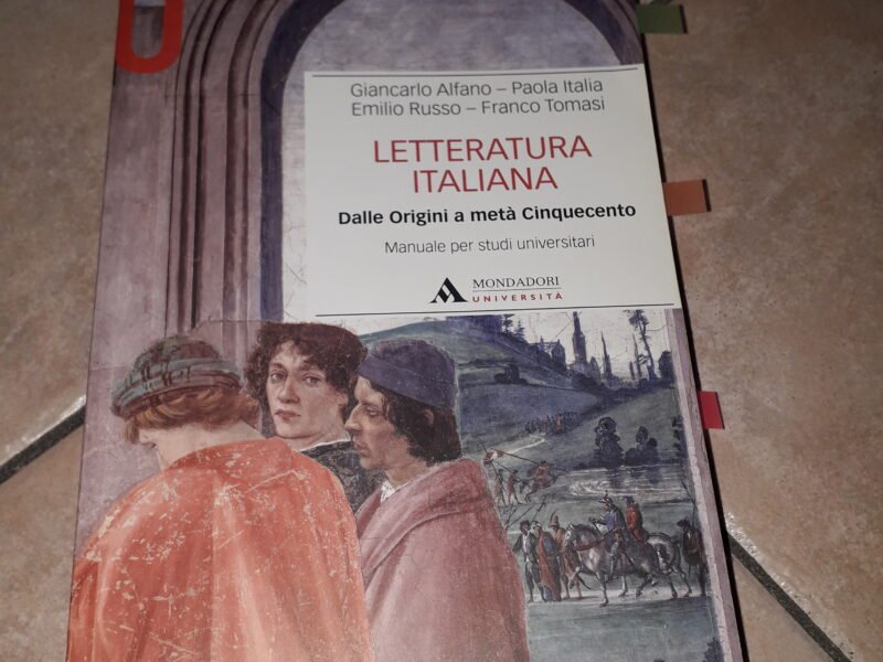 LETTERATURA ITALIANA - Dalle Origini a metà Cinquecento