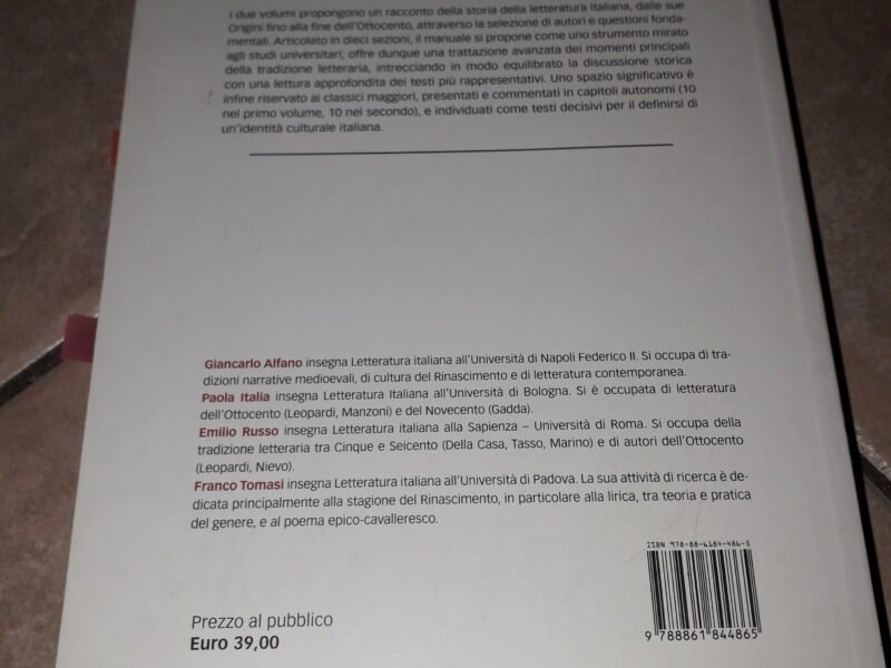 LETTERATURA ITALIANA - Dalle Origini a metà Cinquecento