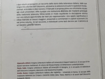 Letteratura italiana-Dalle origini a metà 500