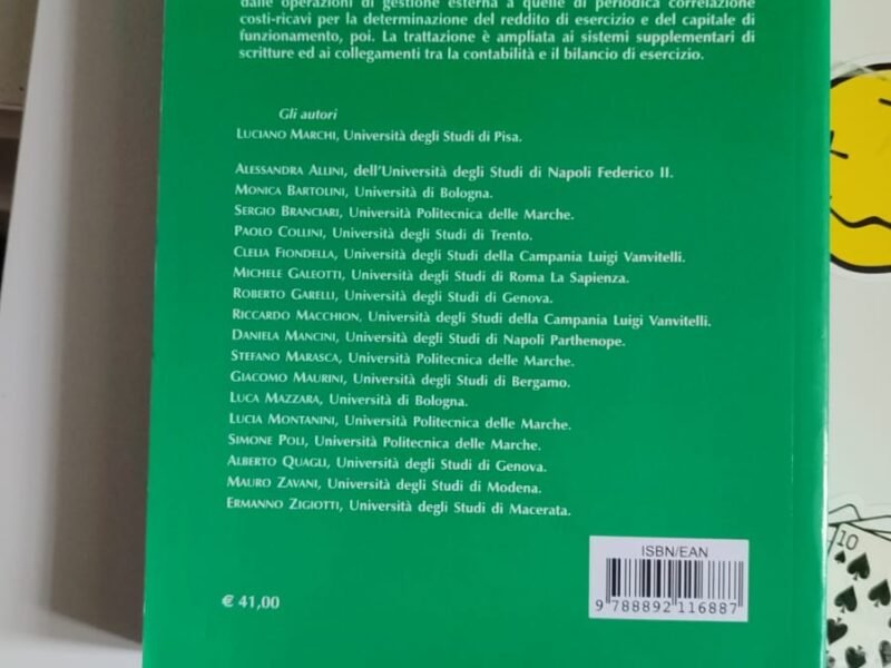 contabilità d'impresa e valori di bilancio